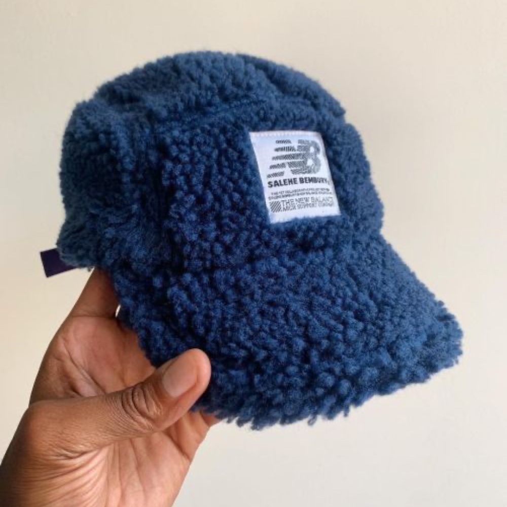 New Balance x Salehe Bembury YURT Fleece Hat Smokey Cap Fleece Sherpa Adjustable